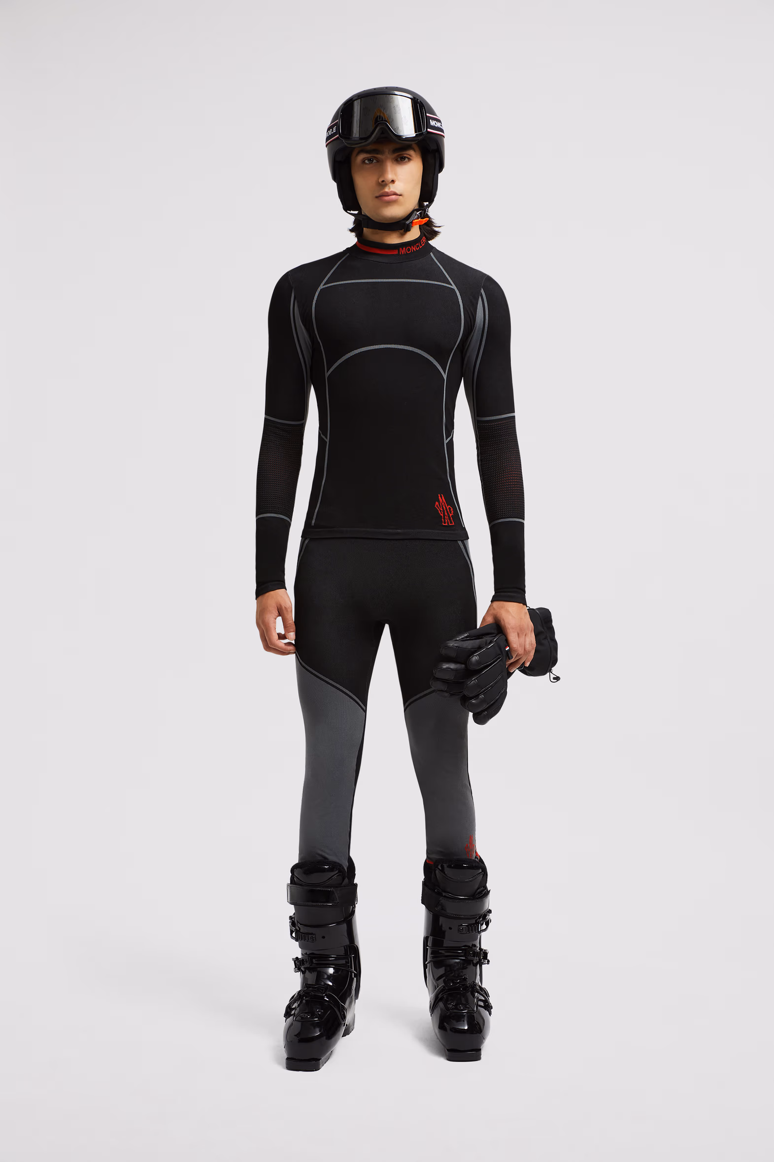 Base Layer Leggings Men Black Moncler 0